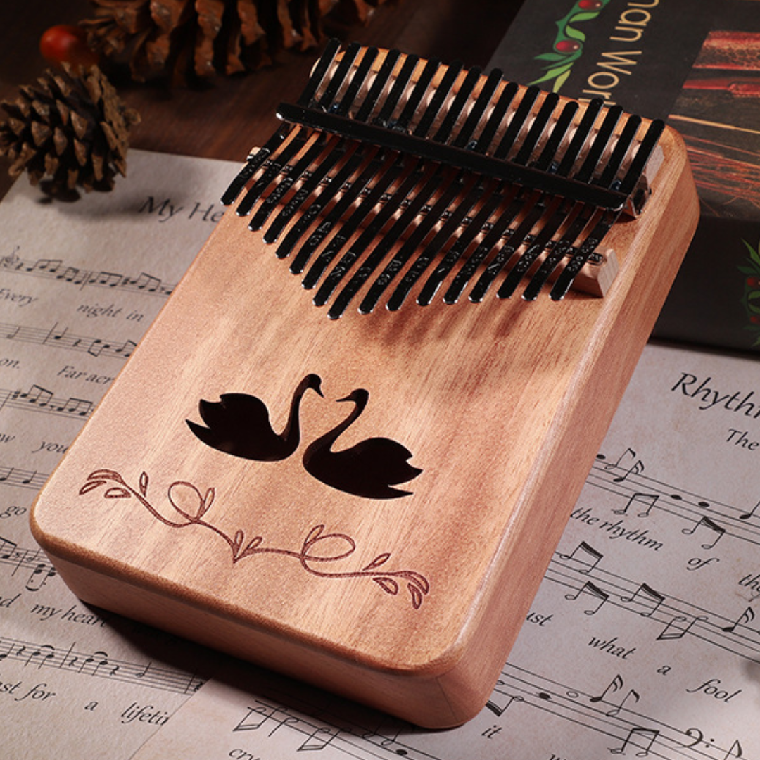 Swan Kalimba Thumb Piano Portatile 17 tasti Mbira Finger Piano