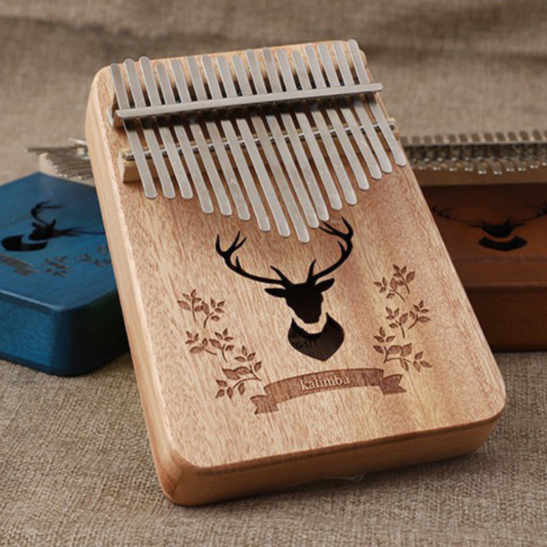 Strumento musicale per pianoforte a pollice Kalimba a 17 tasti con renna