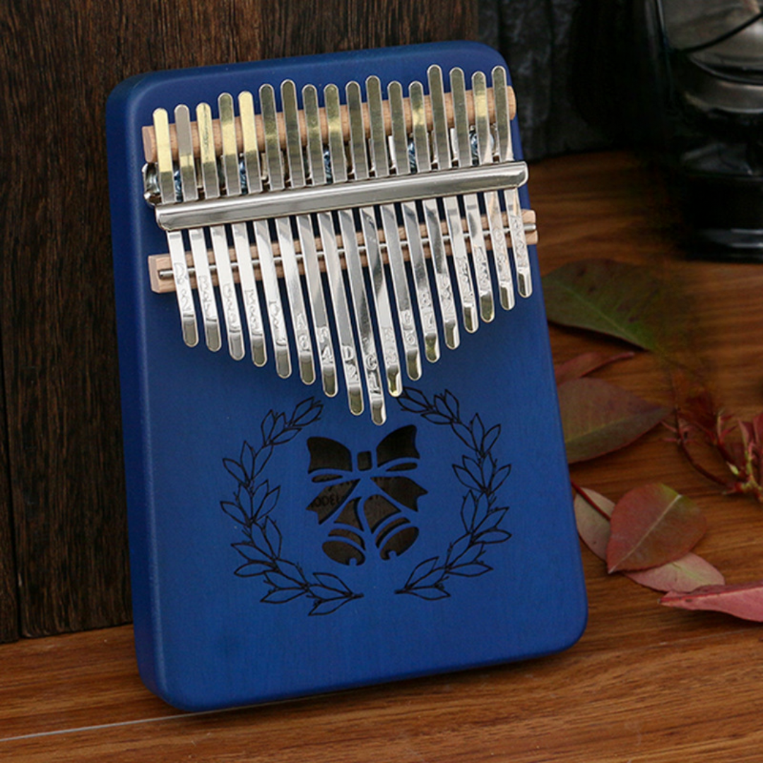 Bowknot Bell Portable 17 Keys Mbira Finger Piano