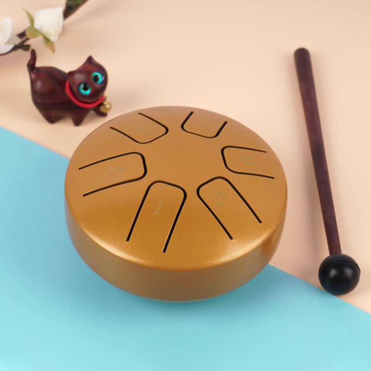 Mini 3.8 Inch 6 Notes Steel Tongue Drum