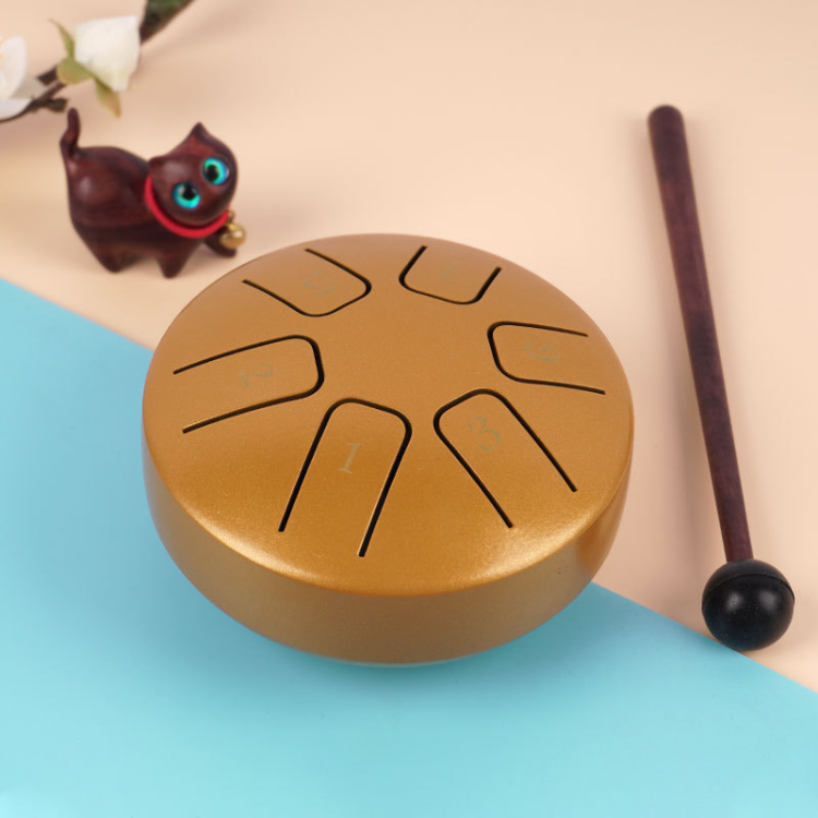 Mini tambor de lengüeta de acero de 3,8 pulgadas y 6 notas