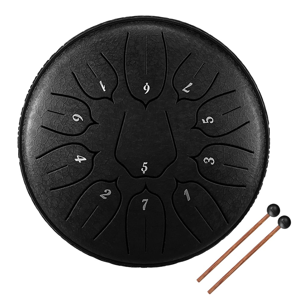 6 inch 11 Tone D Key Steel Tongue Drum