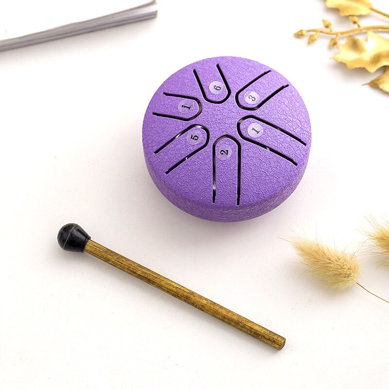 3 Inch 6 Notes Mini Steel Tongue Drum