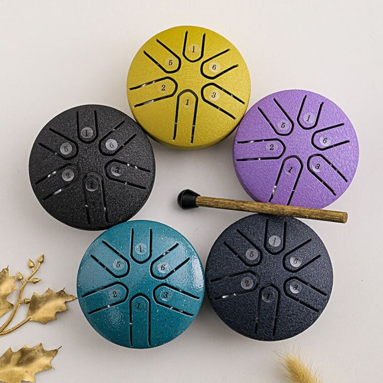 3 Inch 6 Notes Mini Steel Tongue Drum