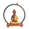 Quemador de incienso LED de reflujo Zen, monje Buda, ornamento para sala de estar, Yoga, meditación