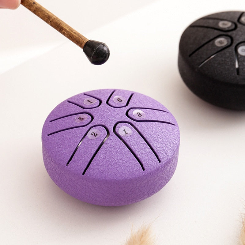 3 Inch 6 Notes Mini Steel Tongue Drum