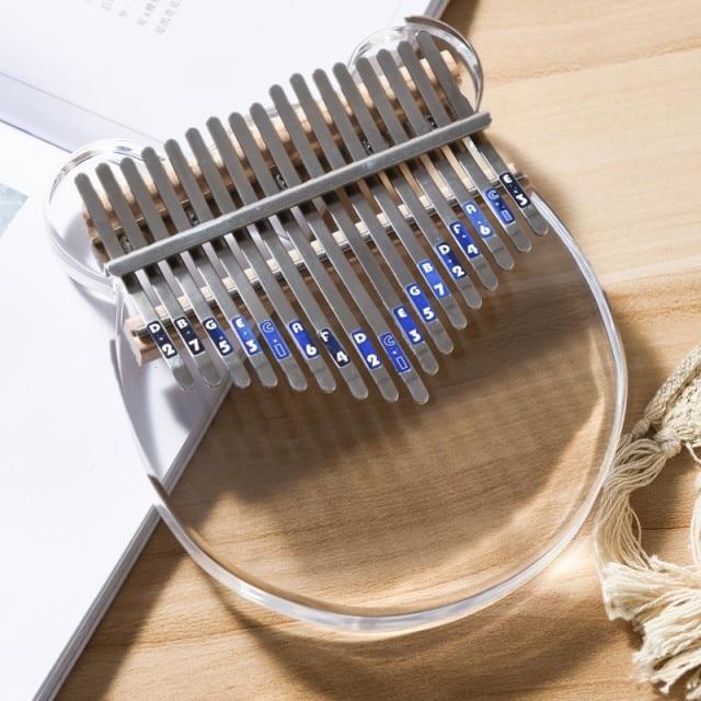 Crystal Transparent Kalimba Thumb Piano